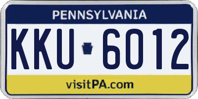 PA license plate KKU6012