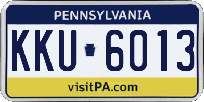 PA license plate KKU6013