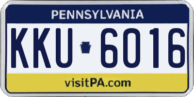 PA license plate KKU6016