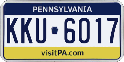 PA license plate KKU6017