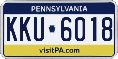 PA license plate KKU6018