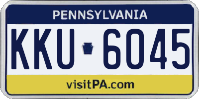 PA license plate KKU6045