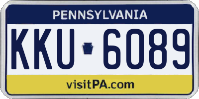 PA license plate KKU6089