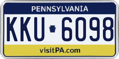 PA license plate KKU6098