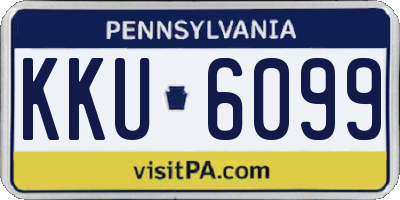 PA license plate KKU6099