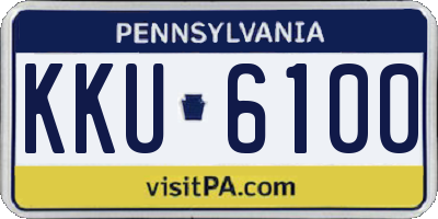 PA license plate KKU6100