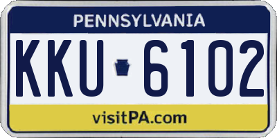 PA license plate KKU6102
