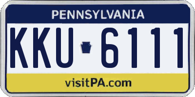 PA license plate KKU6111