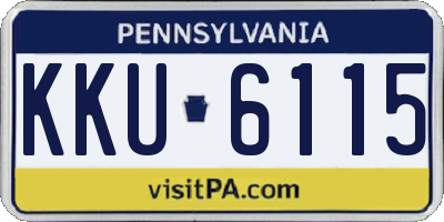 PA license plate KKU6115