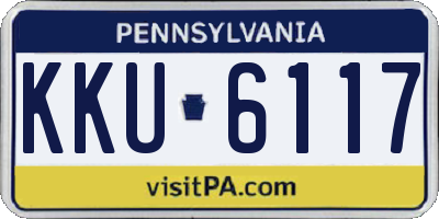 PA license plate KKU6117
