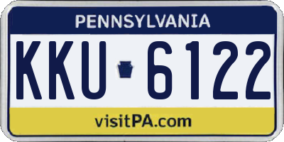 PA license plate KKU6122