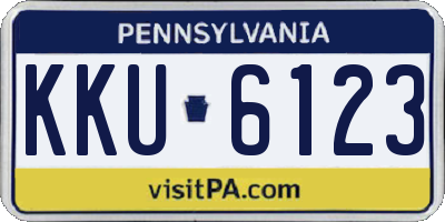 PA license plate KKU6123