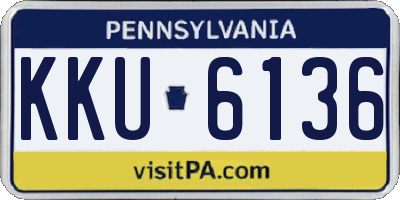 PA license plate KKU6136