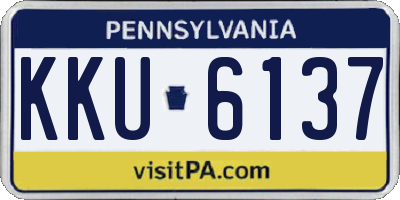 PA license plate KKU6137