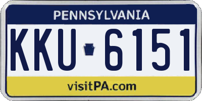 PA license plate KKU6151