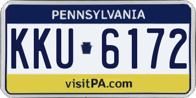 PA license plate KKU6172