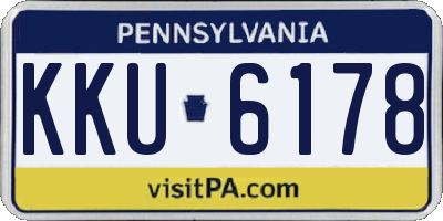 PA license plate KKU6178