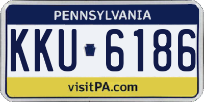 PA license plate KKU6186
