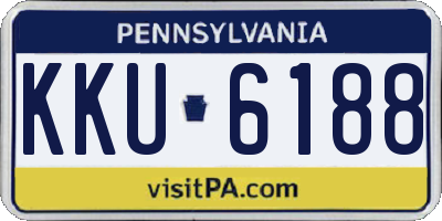 PA license plate KKU6188