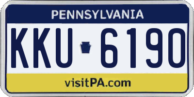 PA license plate KKU6190