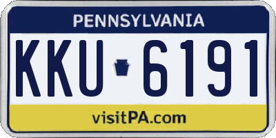 PA license plate KKU6191