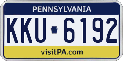 PA license plate KKU6192