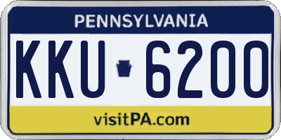 PA license plate KKU6200