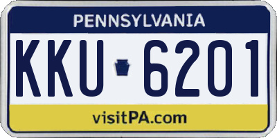 PA license plate KKU6201
