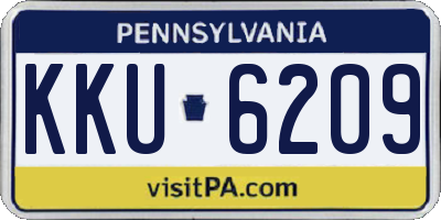 PA license plate KKU6209