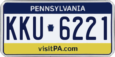 PA license plate KKU6221