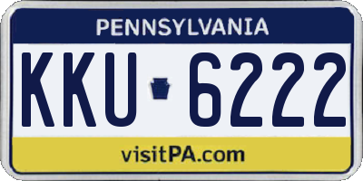PA license plate KKU6222