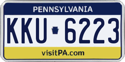 PA license plate KKU6223