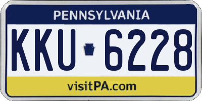 PA license plate KKU6228