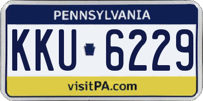 PA license plate KKU6229
