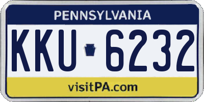 PA license plate KKU6232