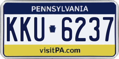 PA license plate KKU6237