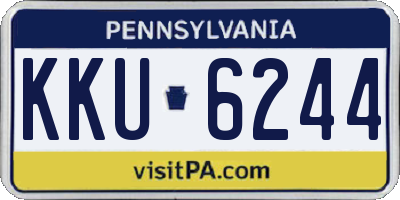 PA license plate KKU6244