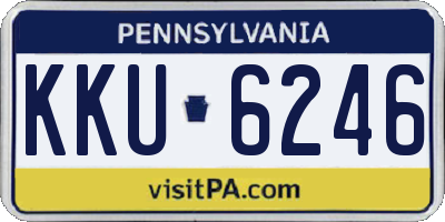 PA license plate KKU6246