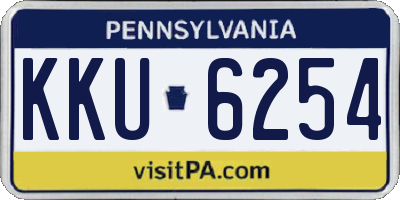 PA license plate KKU6254