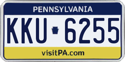 PA license plate KKU6255
