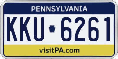 PA license plate KKU6261