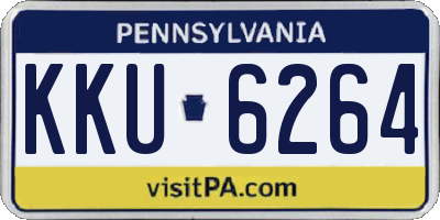 PA license plate KKU6264