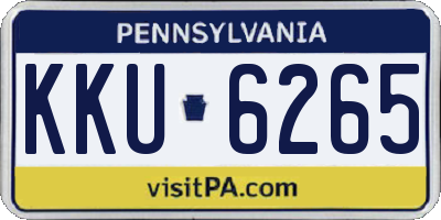 PA license plate KKU6265