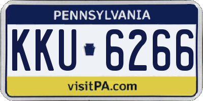 PA license plate KKU6266