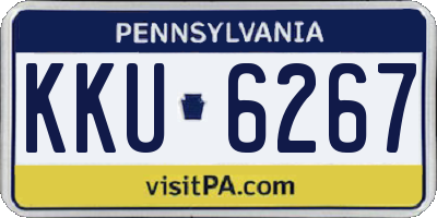 PA license plate KKU6267