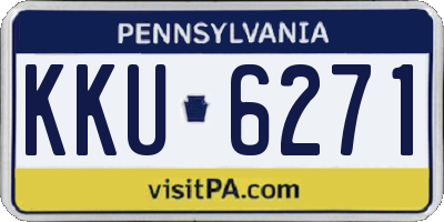PA license plate KKU6271