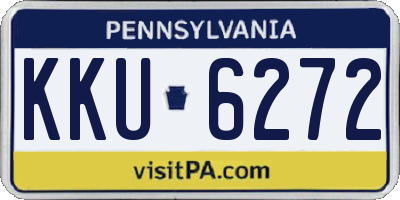 PA license plate KKU6272