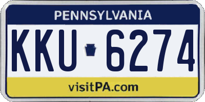PA license plate KKU6274