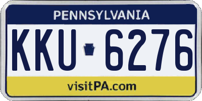 PA license plate KKU6276