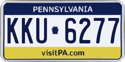 PA license plate KKU6277
